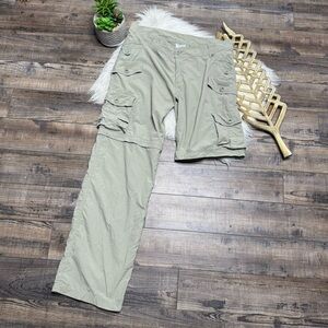 Rossignol Convertible Cargo Khaki Zip Shorts Pants